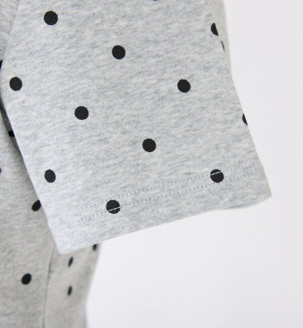  「ワンポイント刺繍ドットTシャツ」|プルオーバー|