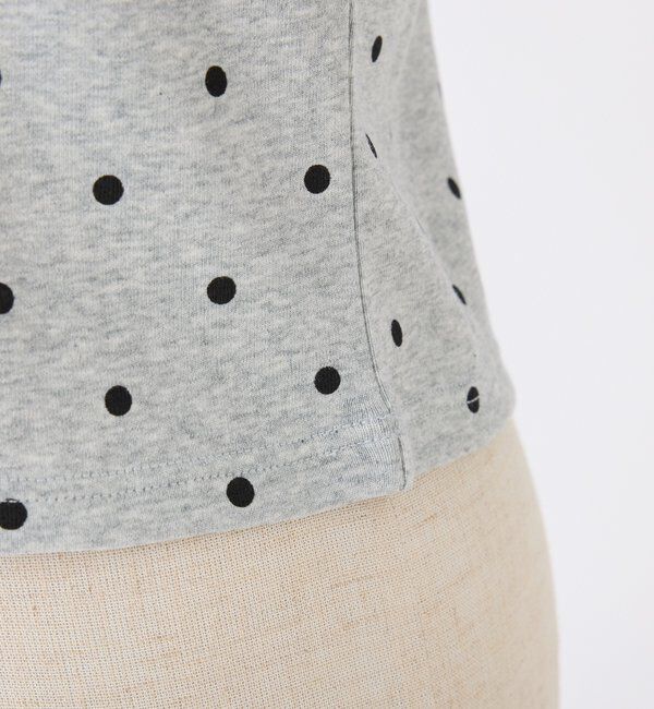  「ワンポイント刺繍ドットTシャツ」|プルオーバー|