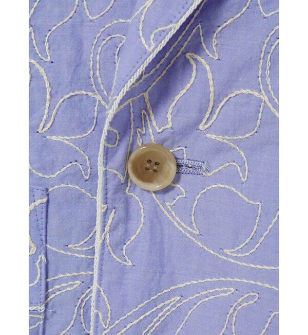 MIDIUMISOLID「MIDIUMISOLID 刺繍ショールカラージャケット」|テーラードジャケット|