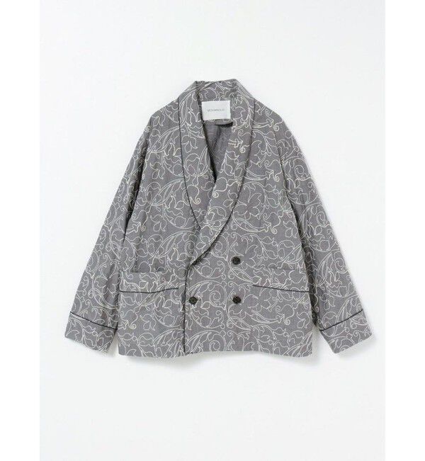 MIDIUMISOLID「MIDIUMISOLID 刺繍ショールカラージャケット」|テーラードジャケット|