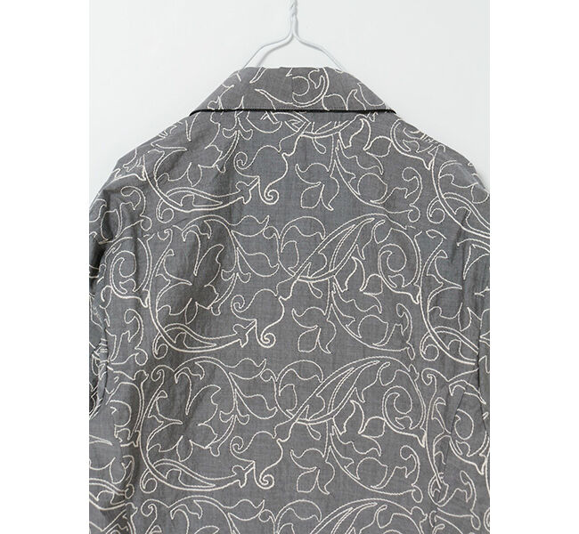 MIDIUMISOLID「MIDIUMISOLID 刺繍ショールカラージャケット」|テーラードジャケット|