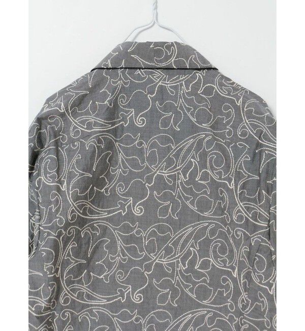 MIDIUMISOLID「MIDIUMISOLID 刺繍ショールカラージャケット」|テーラードジャケット|