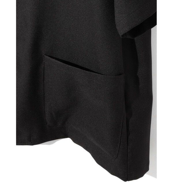 MIDIUMISOLID「MIDIUMISOLID for Ladies ハーフスリーブテーラードワイドジャケット」|テーラードジャケット|