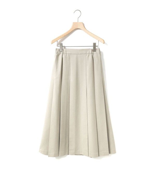 MidiUmi「MidiUmi カラープリーツスカート」|スカート|グレージュ