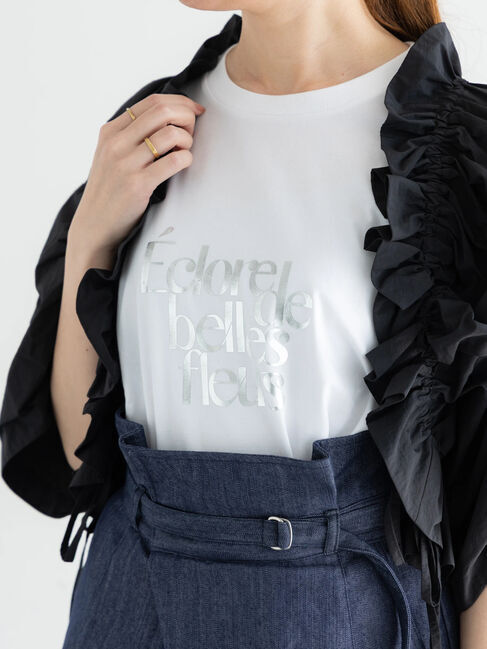 Te chichi「デザインロゴプリントTシャツ《2025summer catalog item》」|Tシャツ・カットソー|シルバー