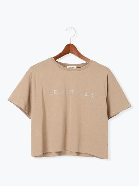 Te chichi TERRASSE「【接触冷感】ラインストーンクロップドTシャツ」|Tシャツ・カットソー|