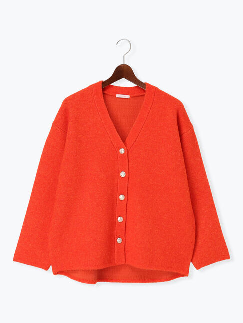 Te chichi「起毛ミドルVネックカーディガン」|カーディガン|