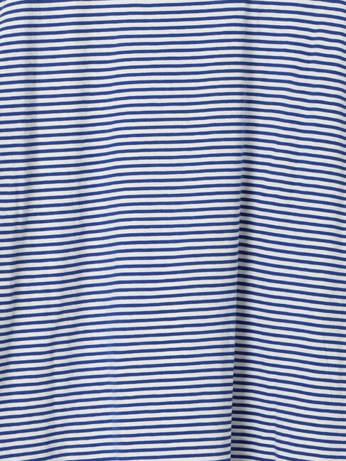 Samansa Mos2「袖切替シアーボーダーTシャツ」|Tシャツ・カットソー|