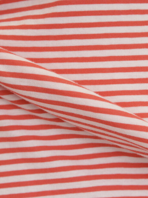 Samansa Mos2「袖切替シアーボーダーTシャツ」|Tシャツ・カットソー|