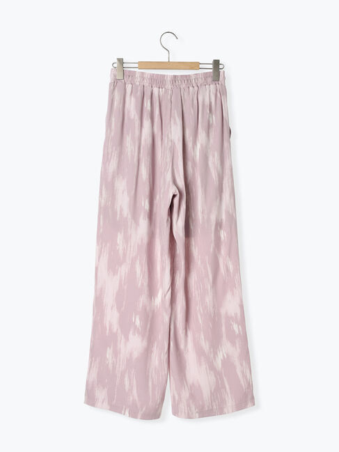 Samansa Mos2 blue「【接触冷感】水彩柄イージーパンツ」|その他|