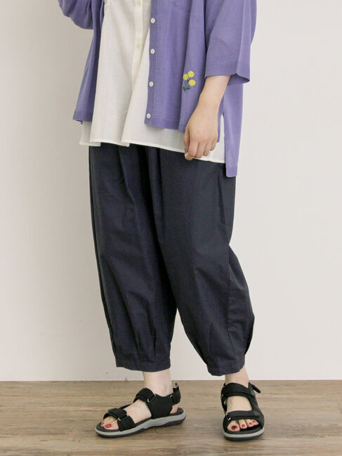 Samansa Mos2「裾タックテーパードパンツ」|その他|