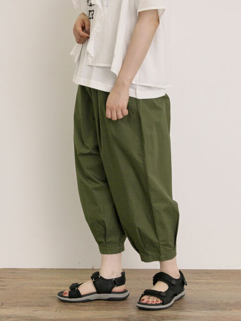 Samansa Mos2「裾タックテーパードパンツ」|その他|