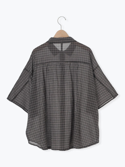 SM2「コットンボイルシアードルマンスリーブチェックシャツ」|シャツ・ブラウス|