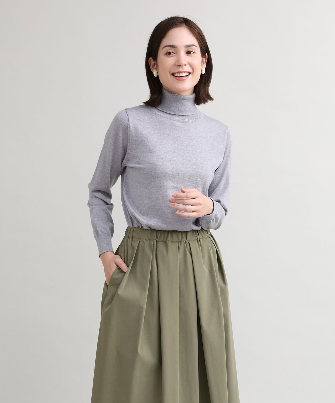 DAY by DAY it&rsquo;s international「ベーシックタートルネックニット《HARMONY》」|ニット・セーター|グレー1