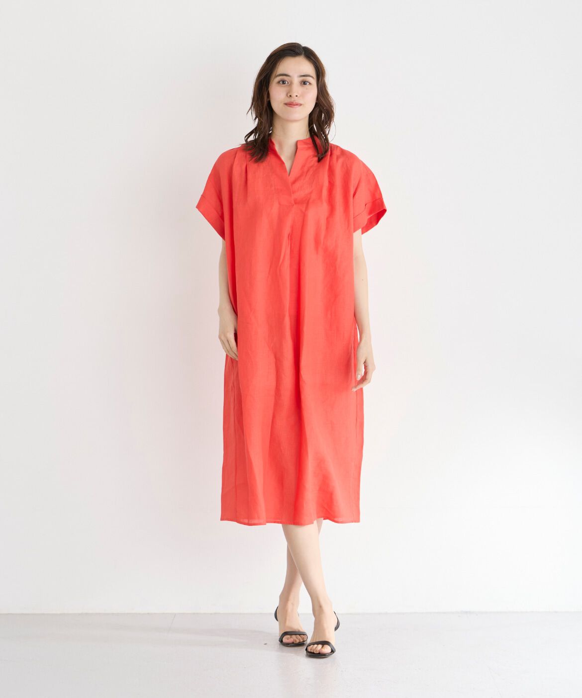 7-IDconcept.「スキッパーリネンワンピース」|ワンピース|