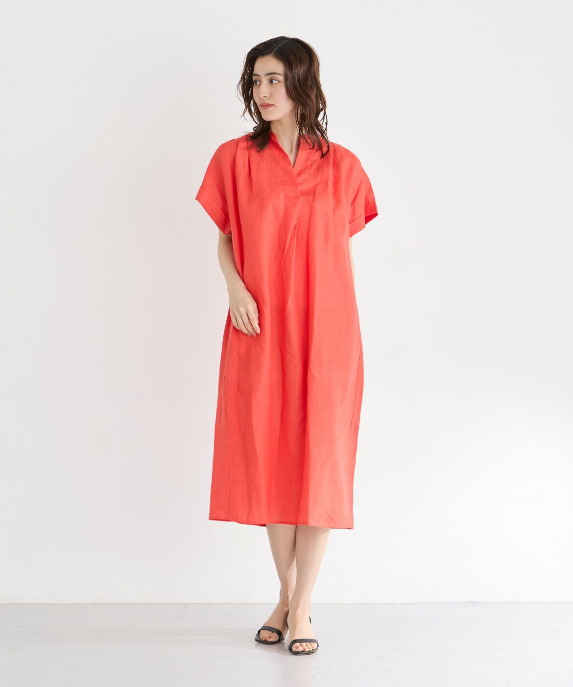 7-IDconcept.「スキッパーリネンワンピース」|ワンピース|