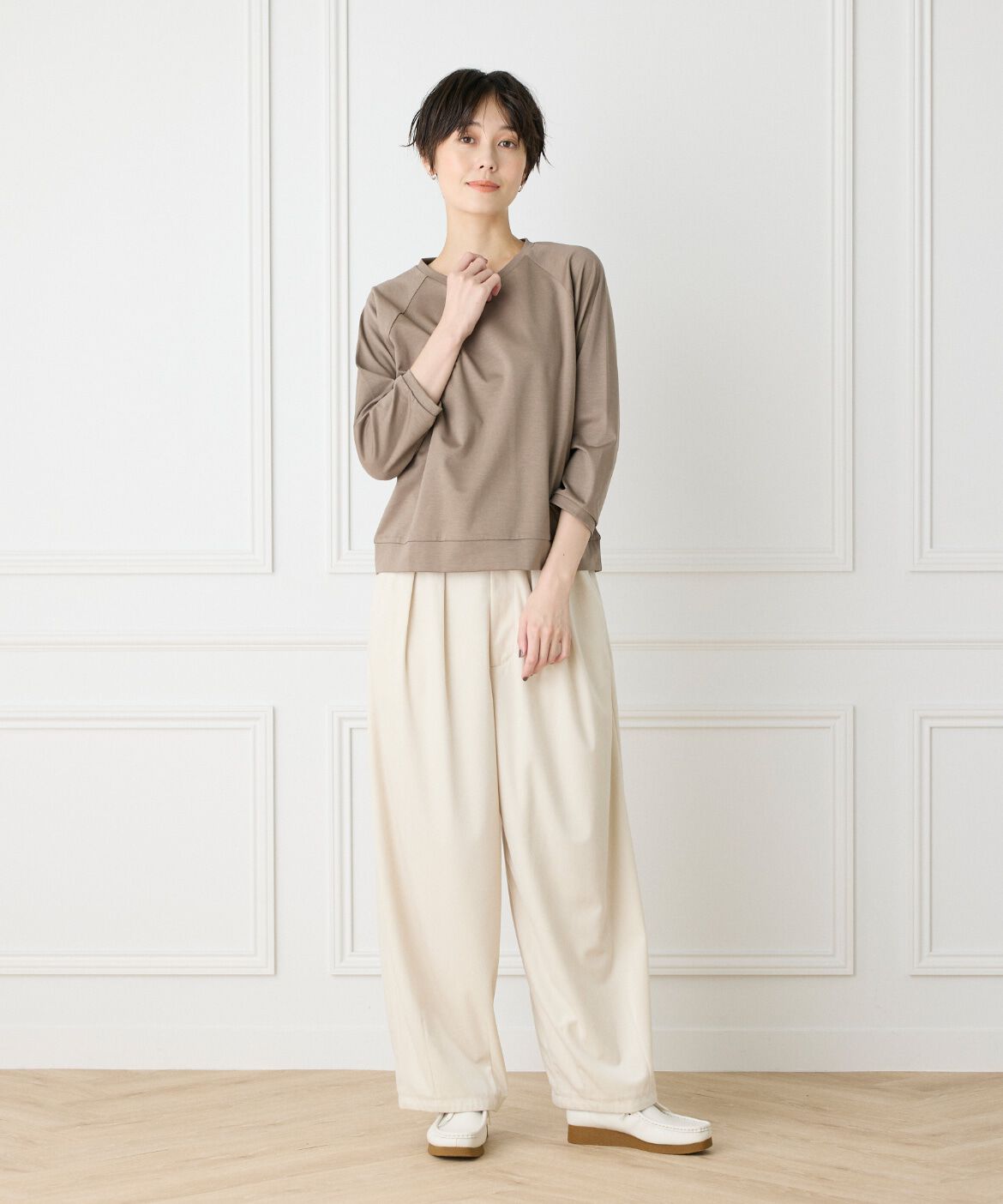 I.T.'S international「スーピマコットンラグランカットソー」|Tシャツ・カットソー|