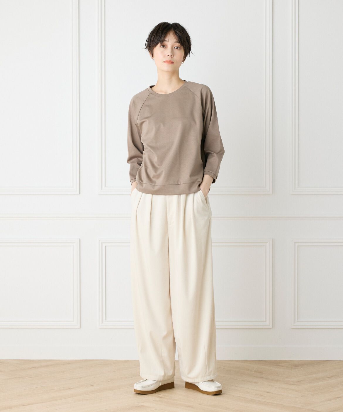 I.T.'S international「スーピマコットンラグランカットソー」|Tシャツ・カットソー|