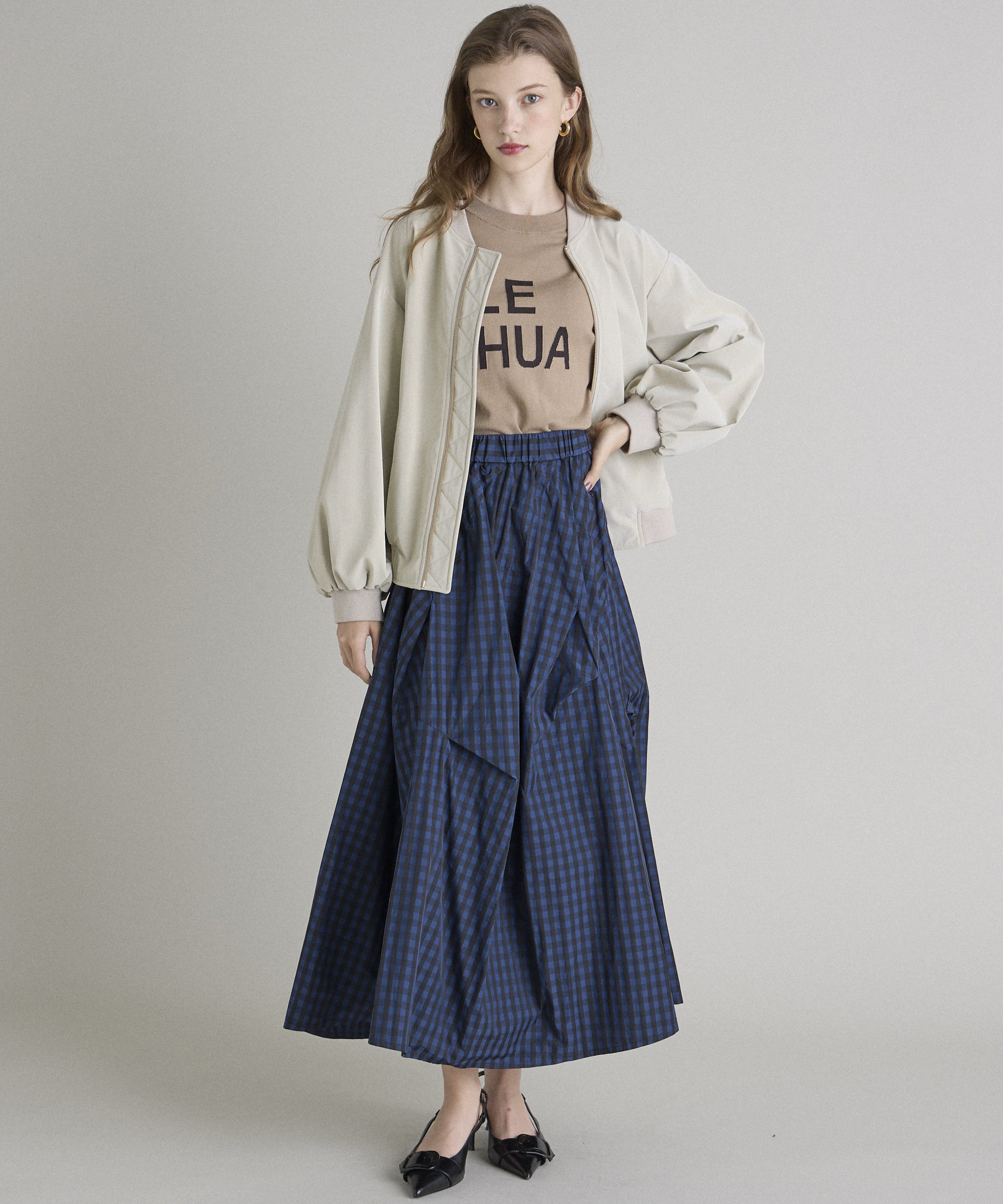 INED「《INED CLARO》ピーチレザーブルゾン」|ライダースジャケット|