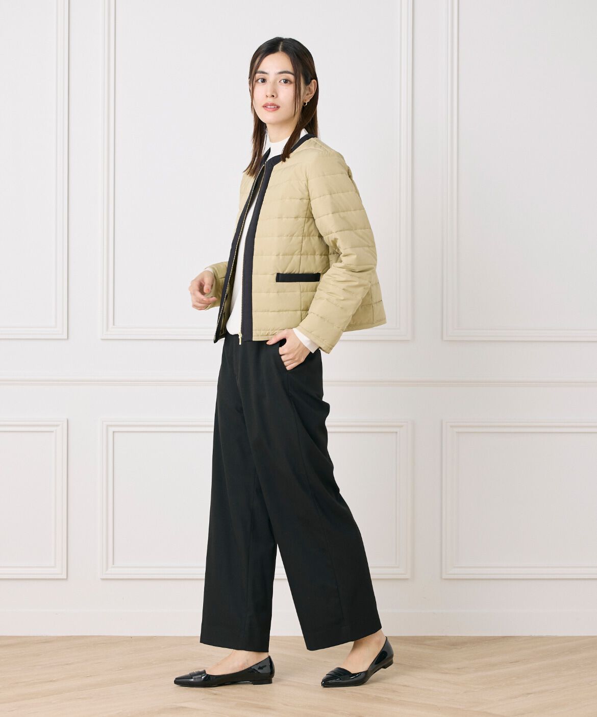 7-IDconcept.「《大きいサイズ》クロップドストレートパンツ」|その他|