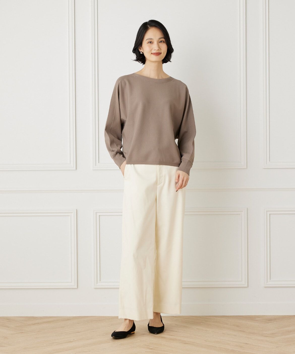 7-IDconcept.「《大きいサイズ》クロップドストレートパンツ」|その他|