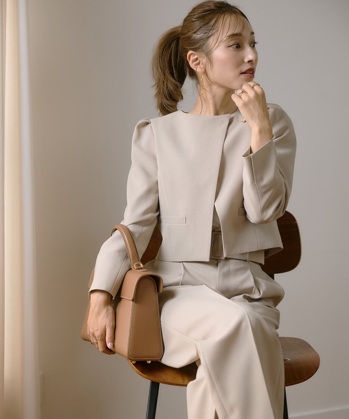 Maglie le cassetto「《M Maglie le cassetto&times;吉田理紗》アシメショートジャケット」|その他|