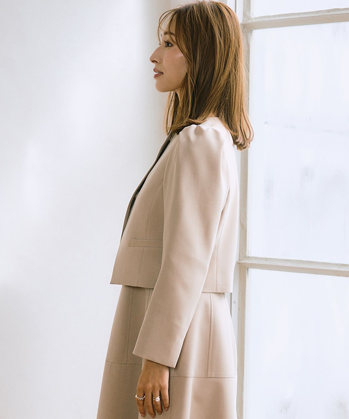 Maglie le cassetto「《M Maglie le cassetto&times;吉田理紗》アシメショートジャケット」|その他|