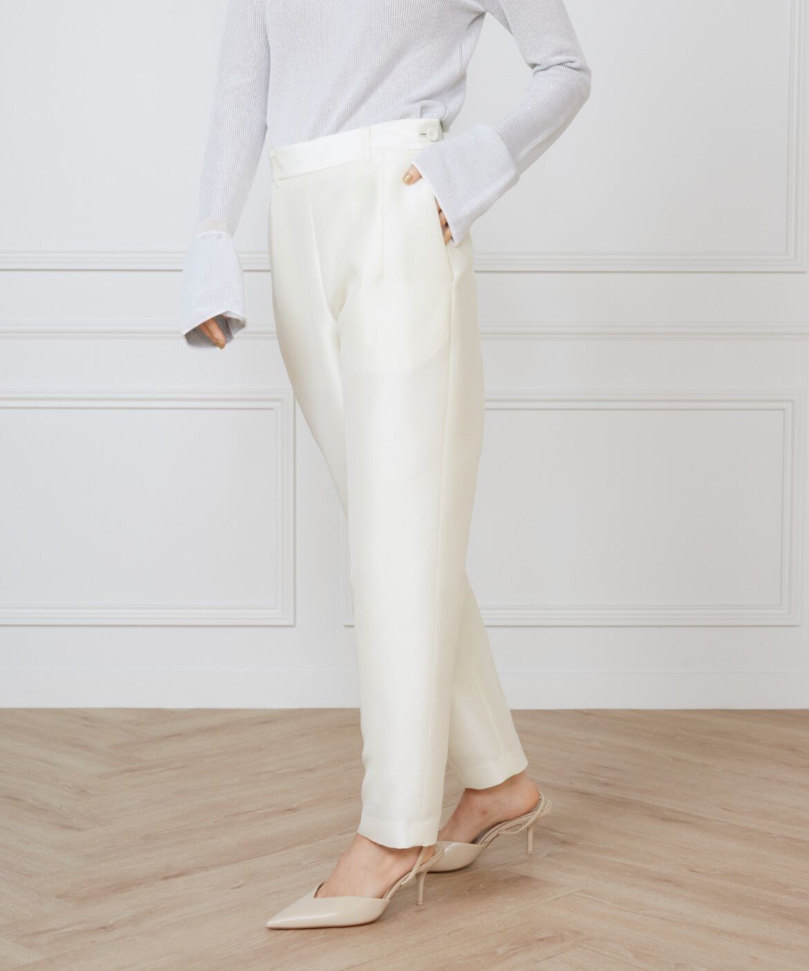 INED「ジャガードパンツ《la veille by SUPERIOR CLOSET》」|その他|アイボリー2