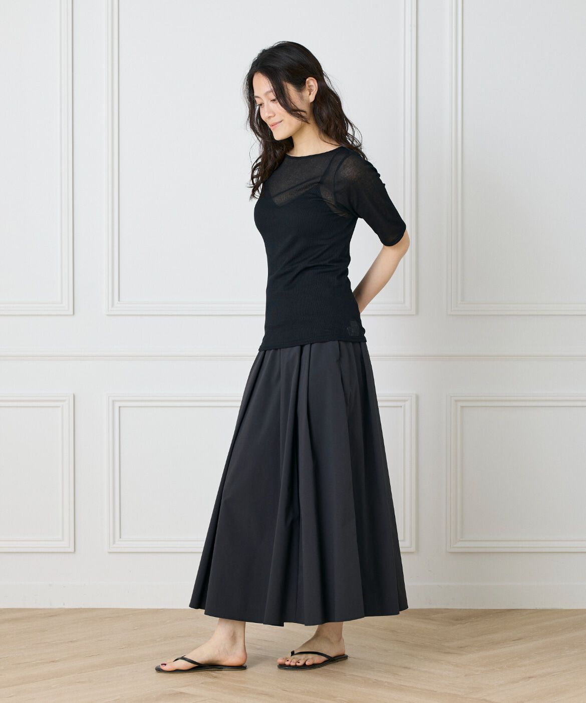 DAY by DAY it&rsquo;s international「タックフレアスカート」|スカート|