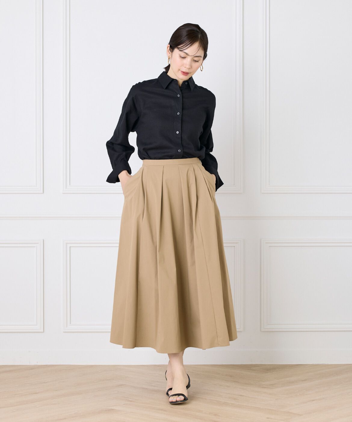 DAY by DAY it&rsquo;s international「タックフレアスカート」|スカート|