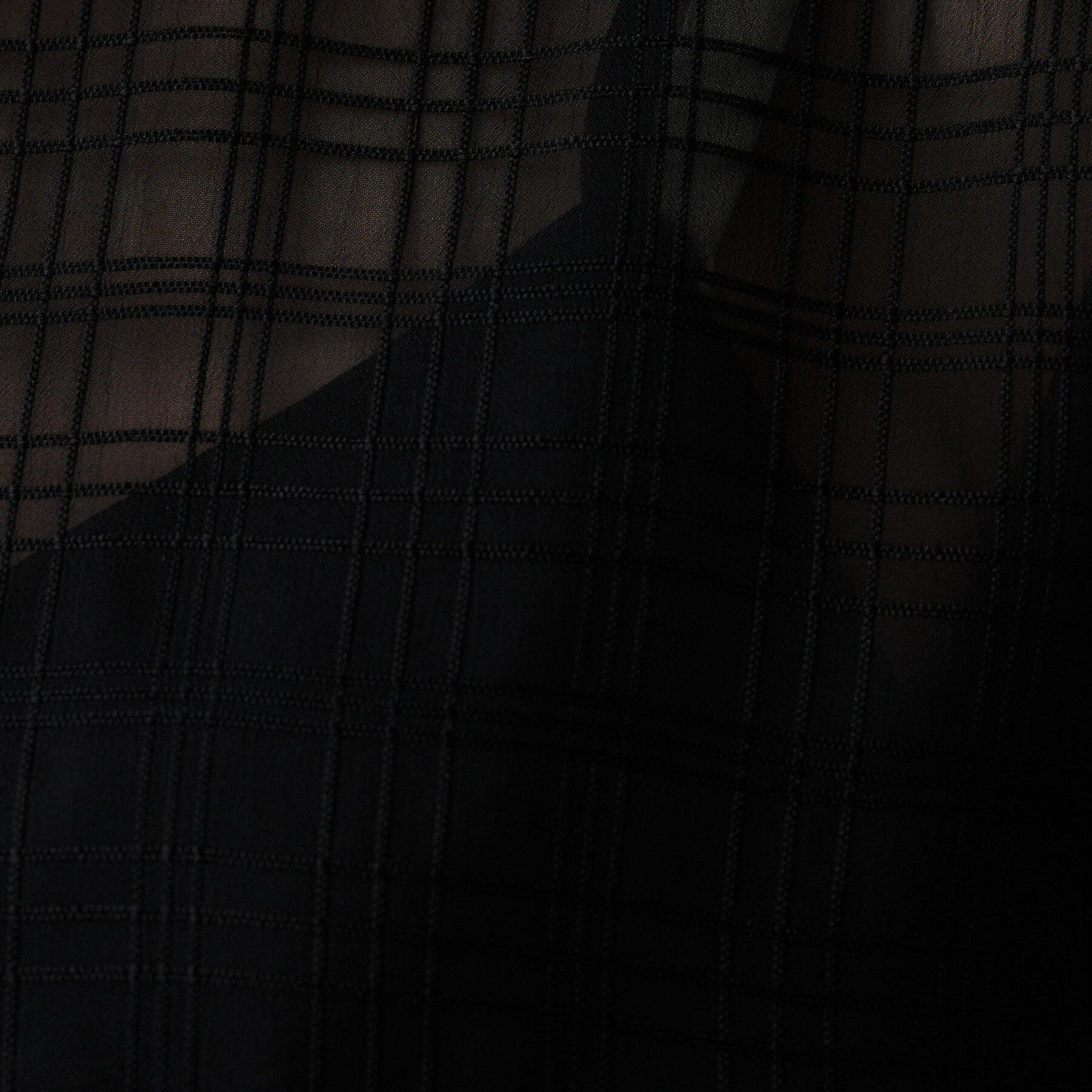 UNTITLED「【シアー】チェックスタンドネックブラウス」|シャツ・ブラウス|