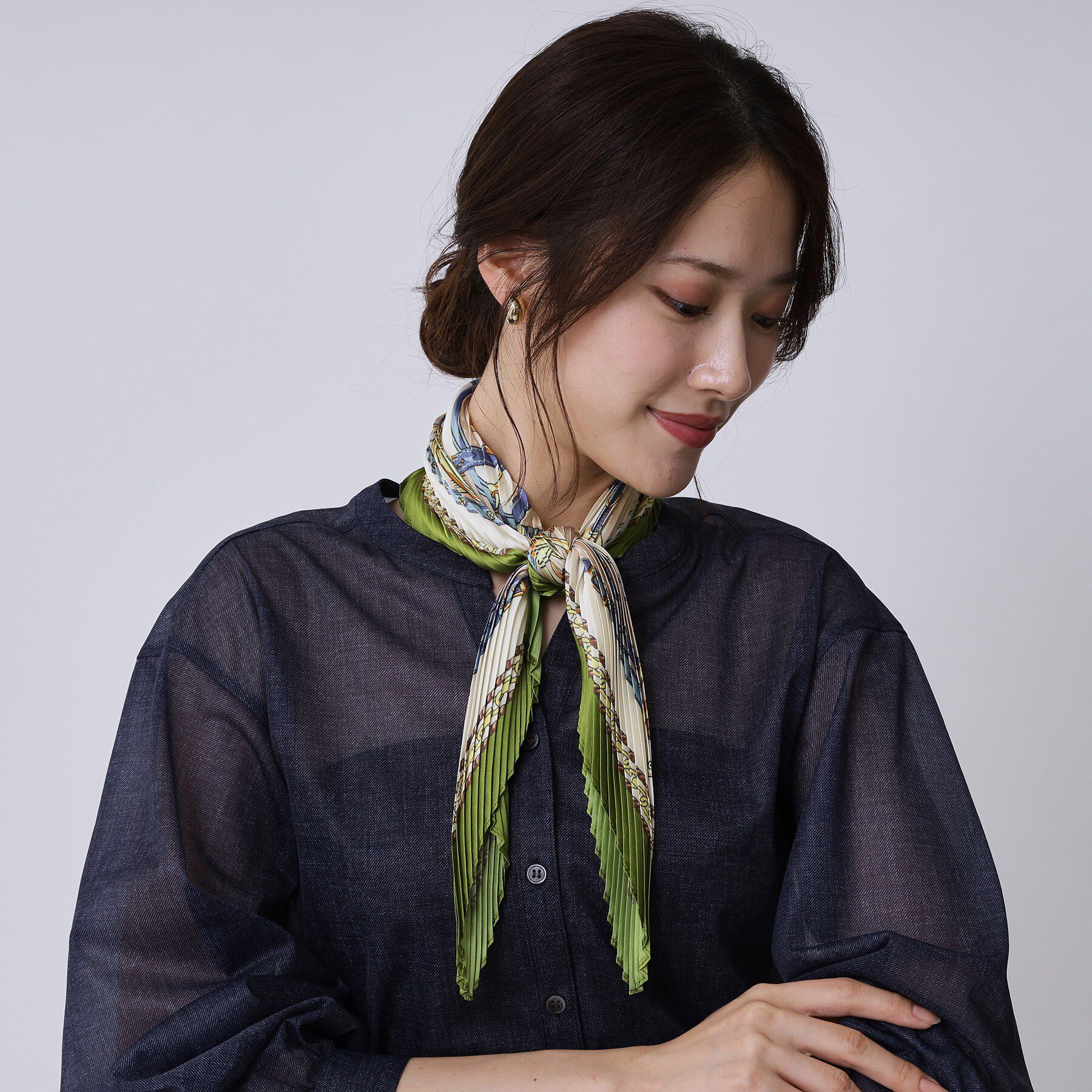 COUP DE CHANCE「ベルトプリーツミニ」|バンダナ・スカーフ|