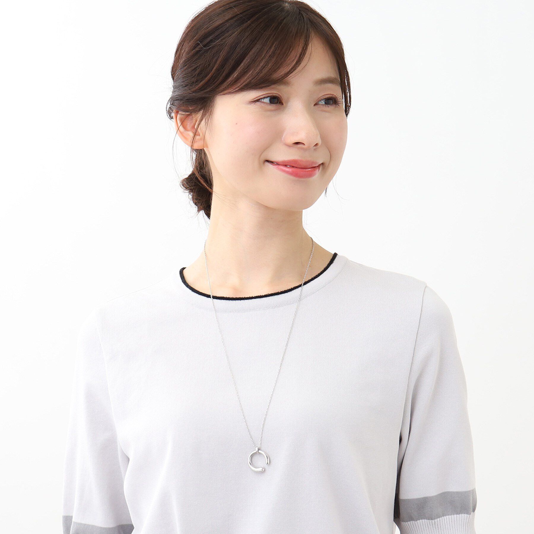 Reflect「リングラインストーンネックレス」|ネックレス|