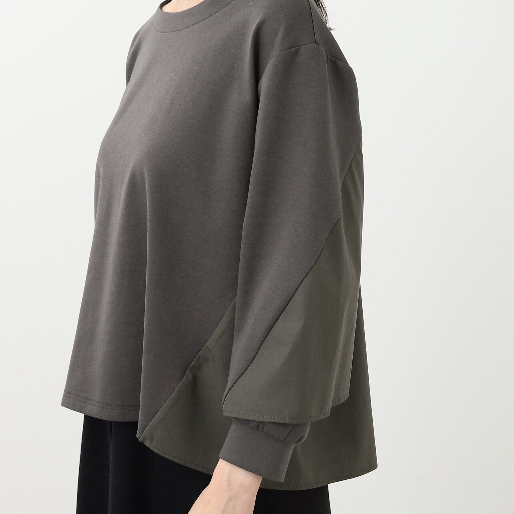 Reflect「【E‐QUALITY／手洗い可】ドッキングデザインプルオーバー」|Tシャツ・カットソー|