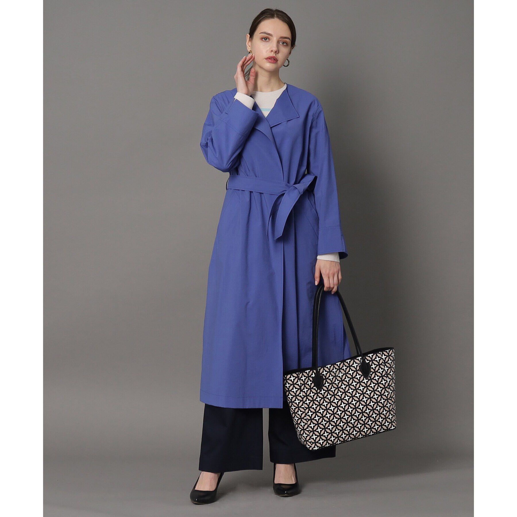 DRESSTERIOR「オーバーラップサークル リサイクルレザートート」|トートバッグ|