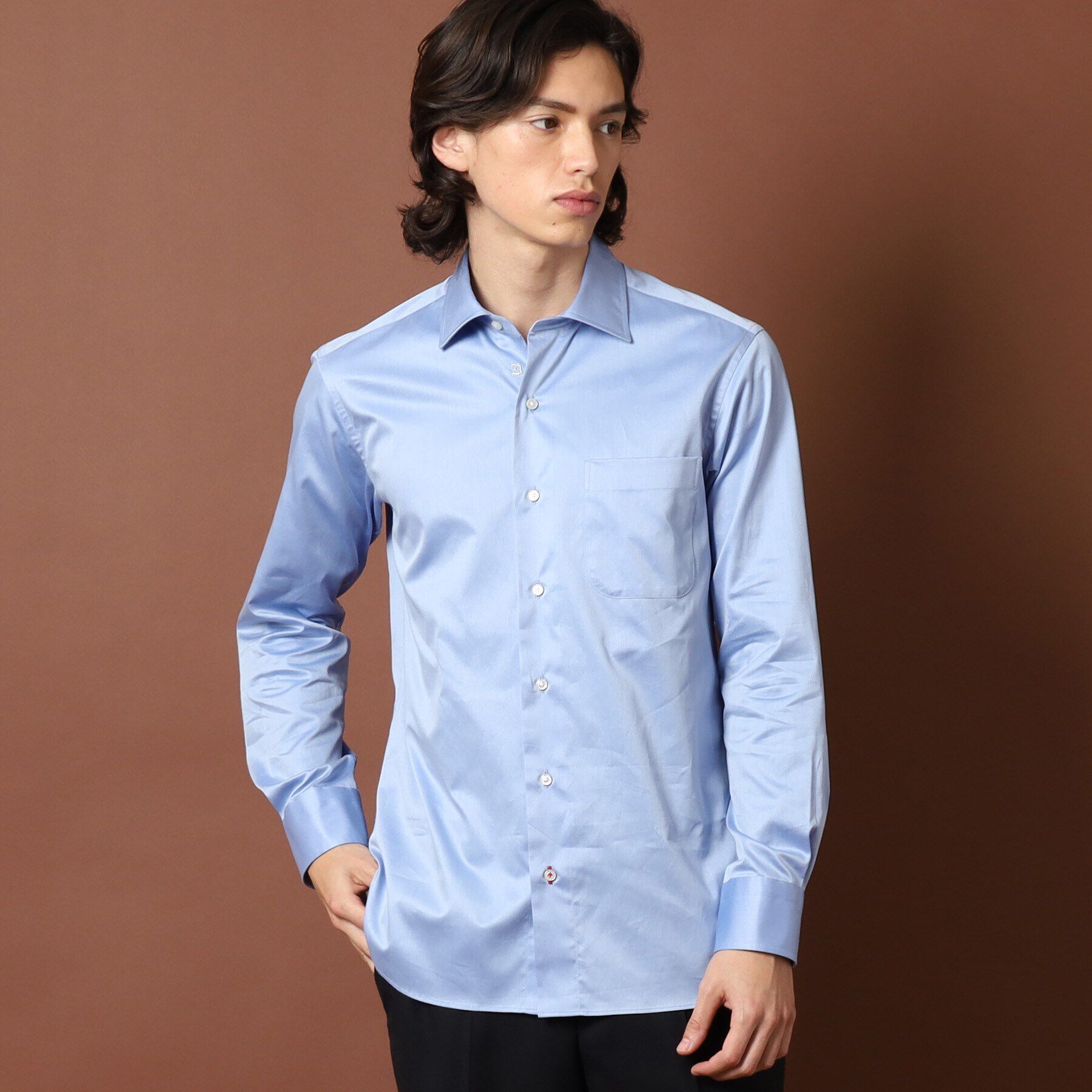 DRESSTERIOR「100／2 ワイドカラーシャツ」|シャツ・ブラウス|