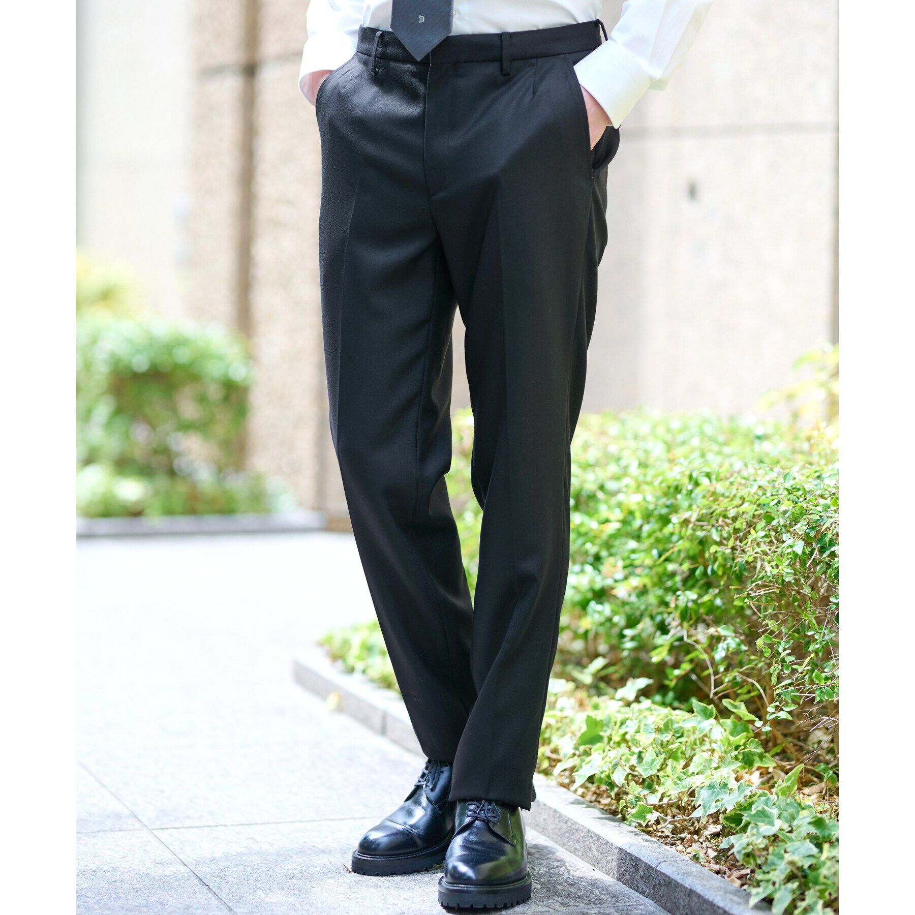 DRESSTERIOR「【セットアップ可】Super100&rsquo;s スリーピース SET UP パンツ」|その他|ブラック(019)