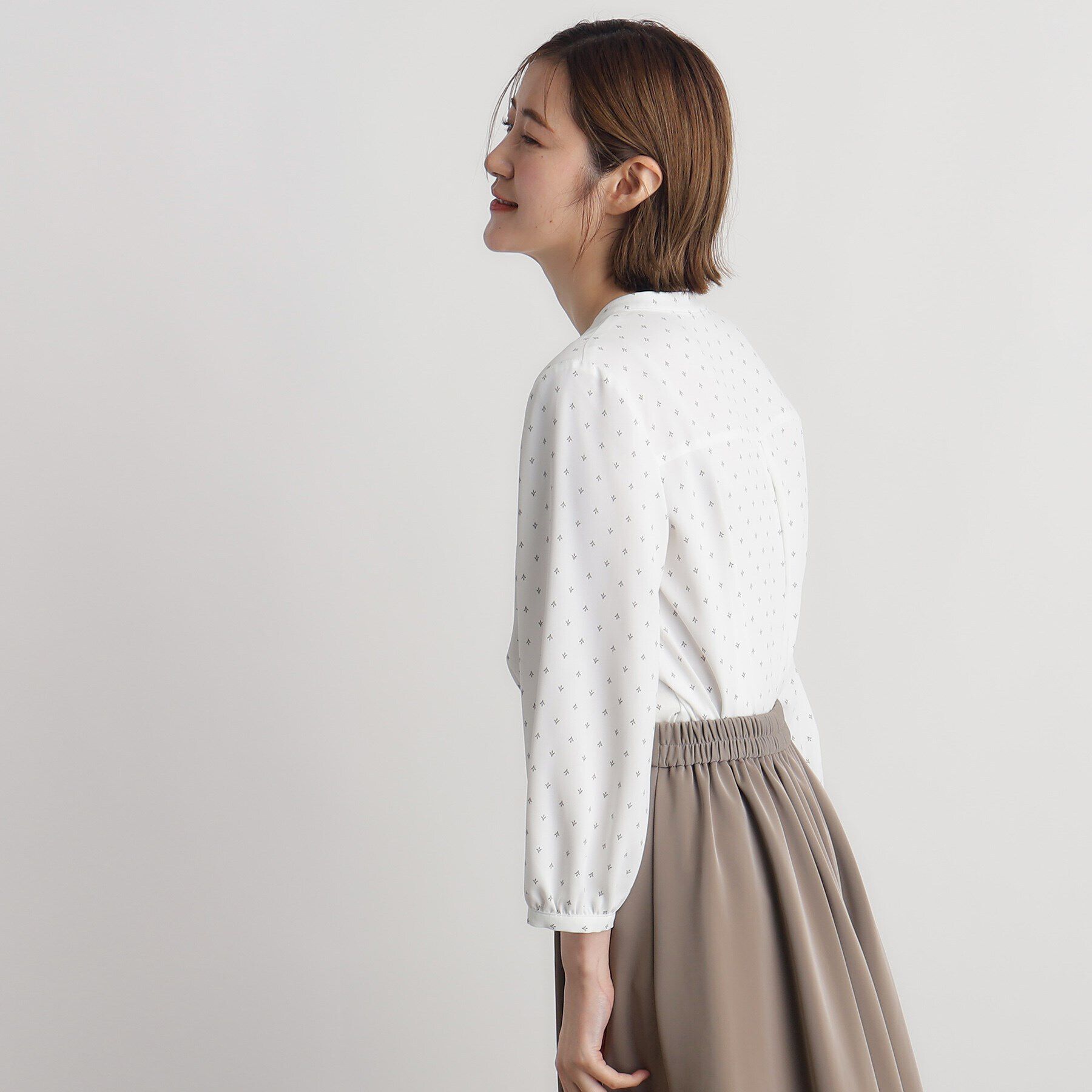 grove「プリントタックブラウス」|シャツ・ブラウス|