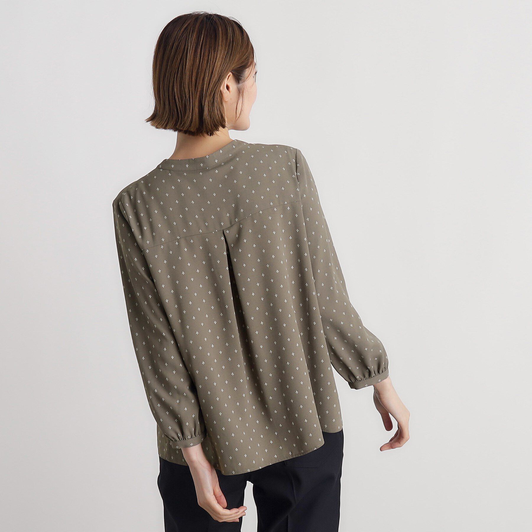 grove「プリントタックブラウス」|シャツ・ブラウス|
