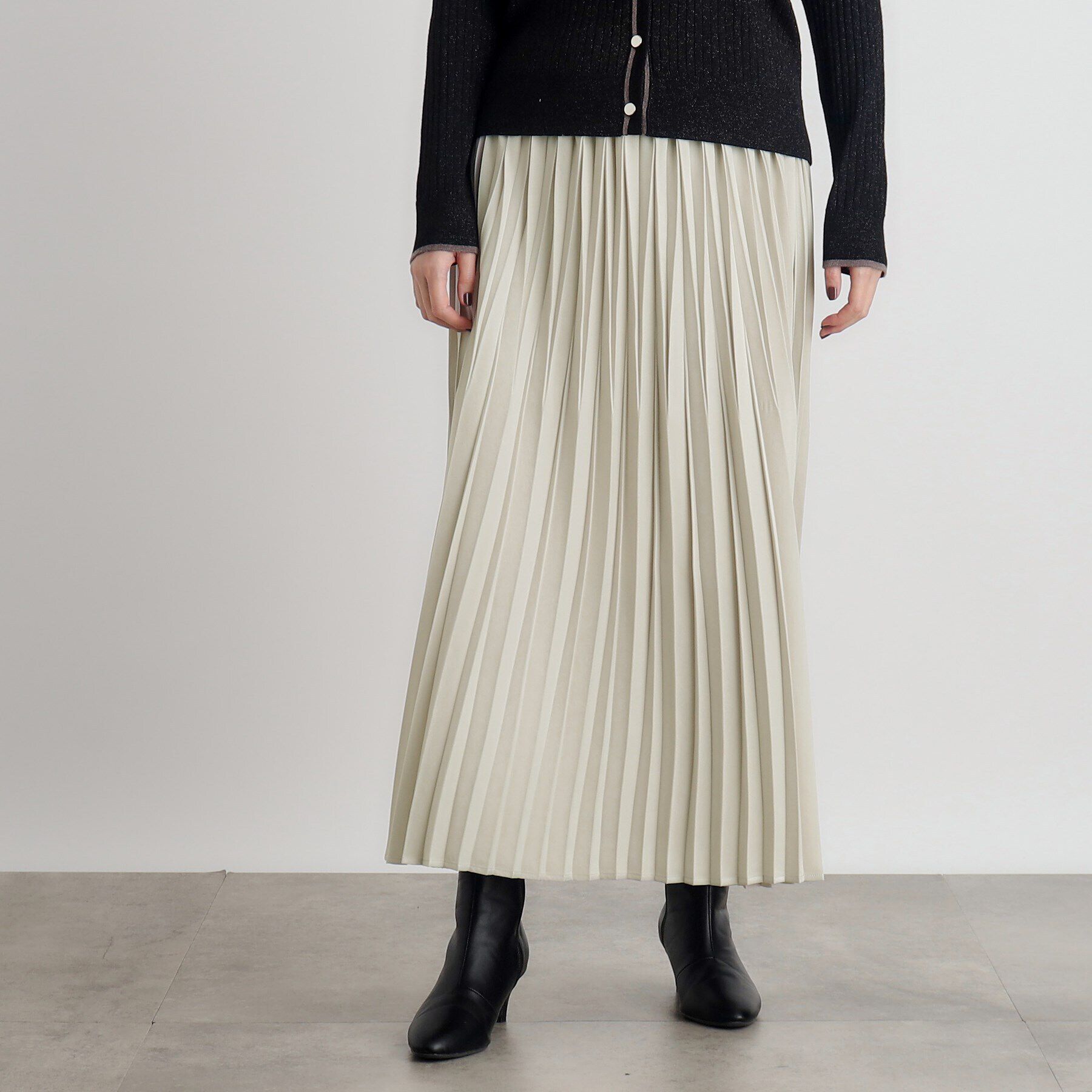 grove「スウェーディサテンプリーツスカート」|スカート|