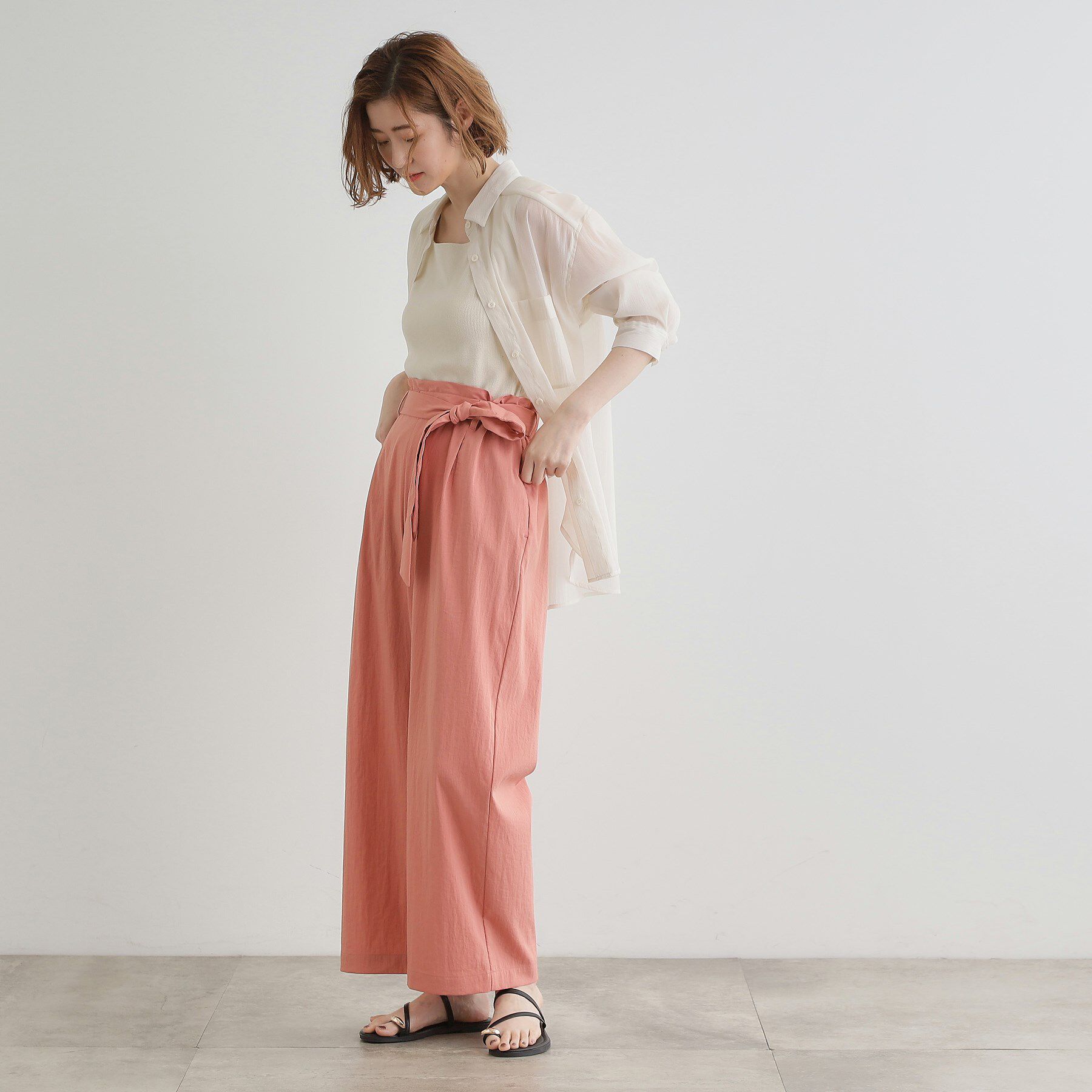 grove「【晴れの日も雨の日も】撥水イージーワイドパンツ」|その他|