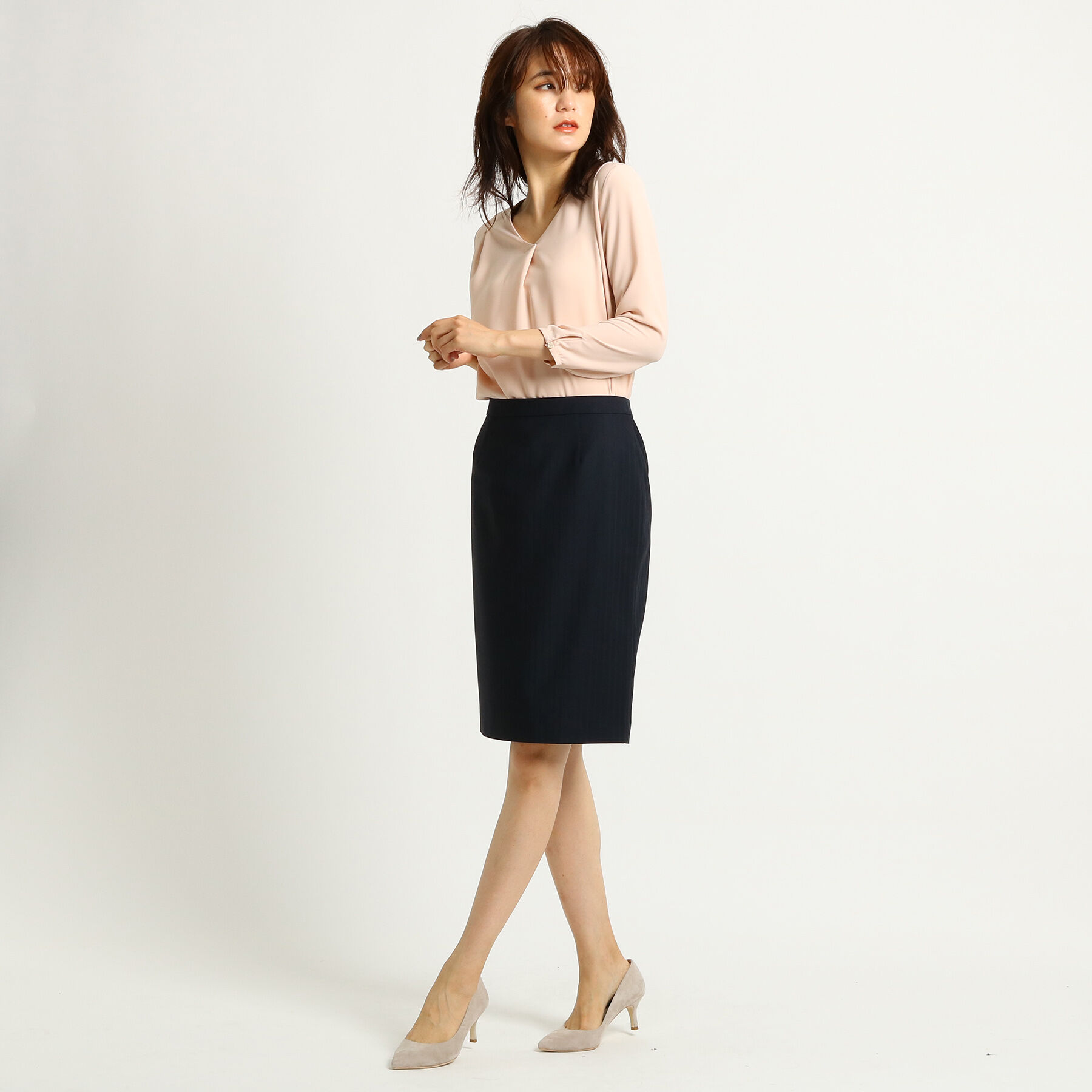 INDIVI「＜S＞ストレッチタイトスカート」|スーツ|