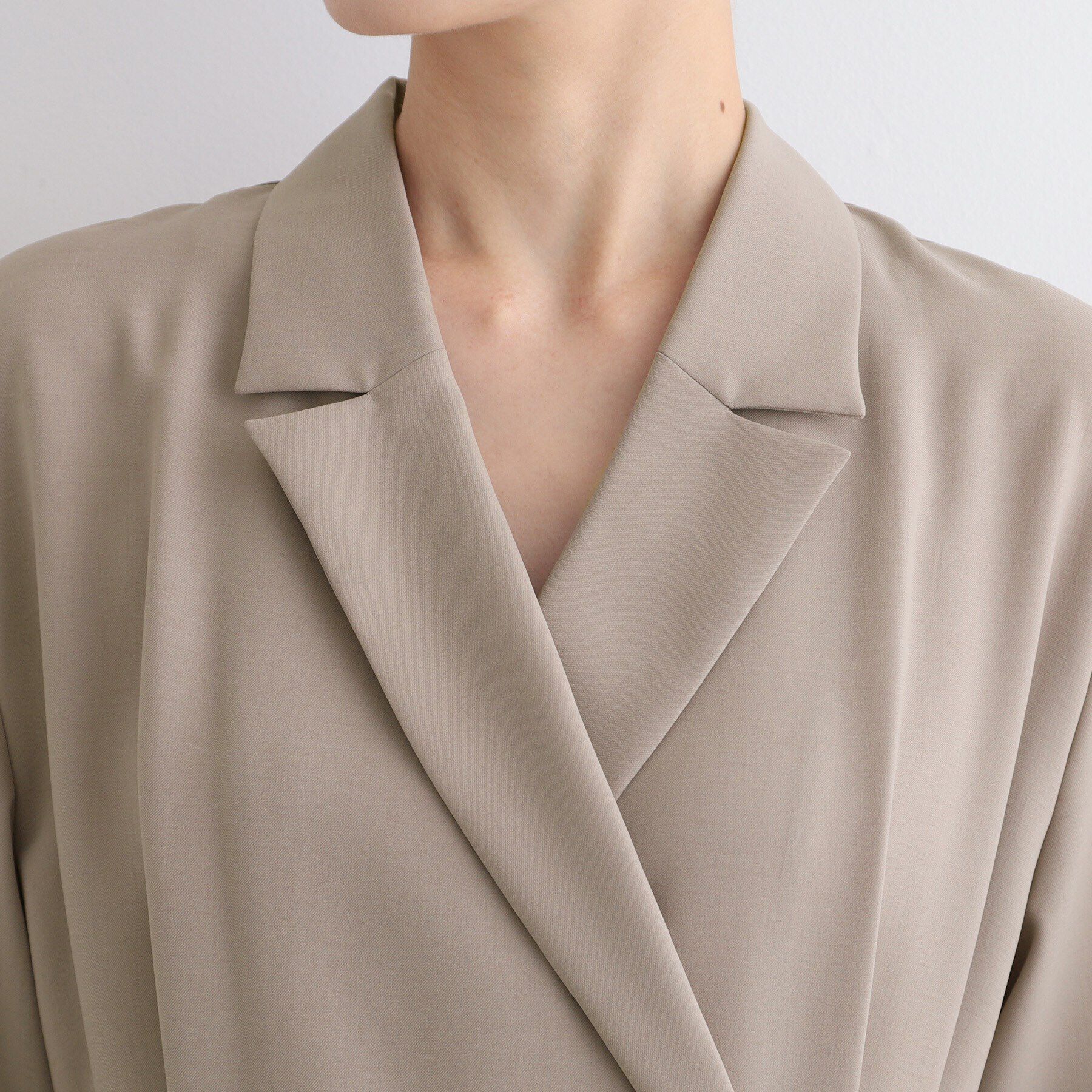 INDIVI「【洗える／日本製】ジャケットコンビワンピース」|ワンピース|