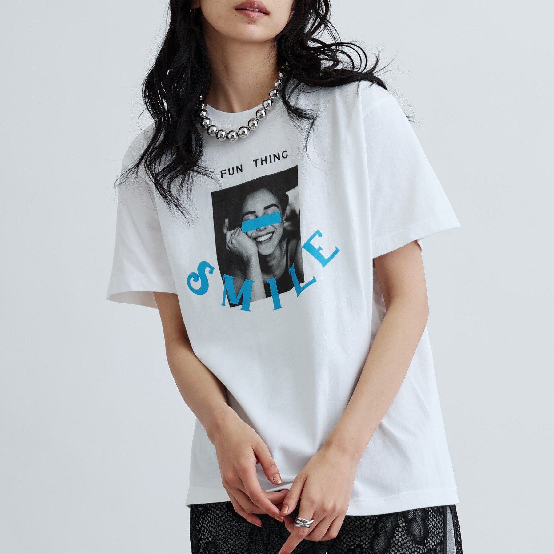 GALLEST「【ANGE IN DISGUISE】FUN THING プリントTシャツ」|Tシャツ・カットソー|ホワイト(001)