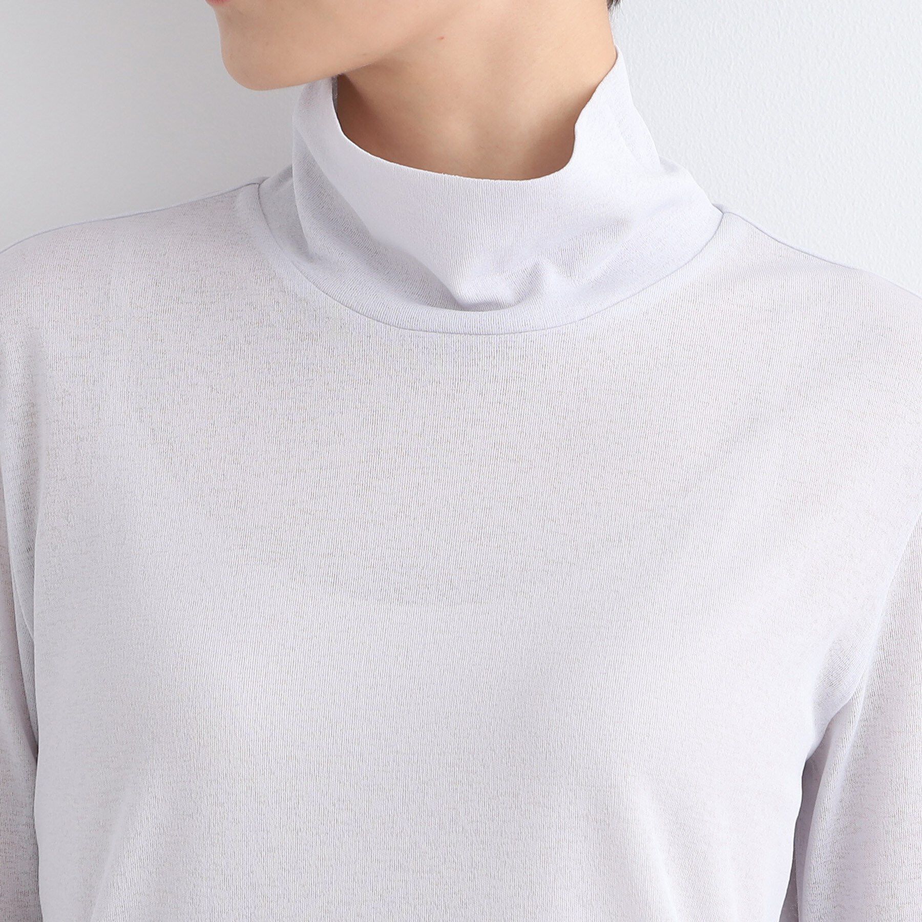 INDIVI「【洗える】ハイネックカットソートップス」|Tシャツ・カットソー|