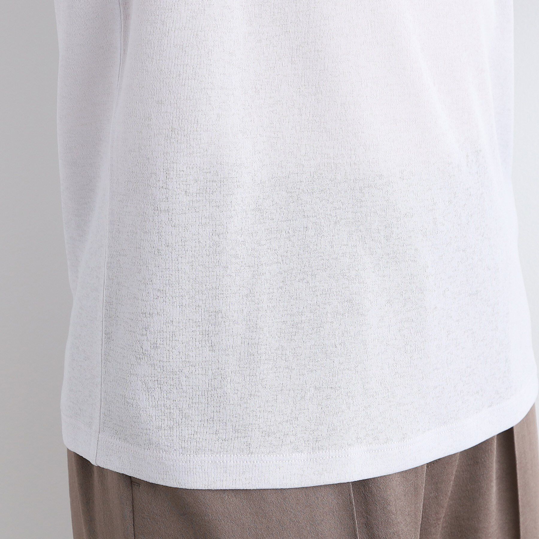 INDIVI「【洗える】ハイネックカットソートップス」|Tシャツ・カットソー|