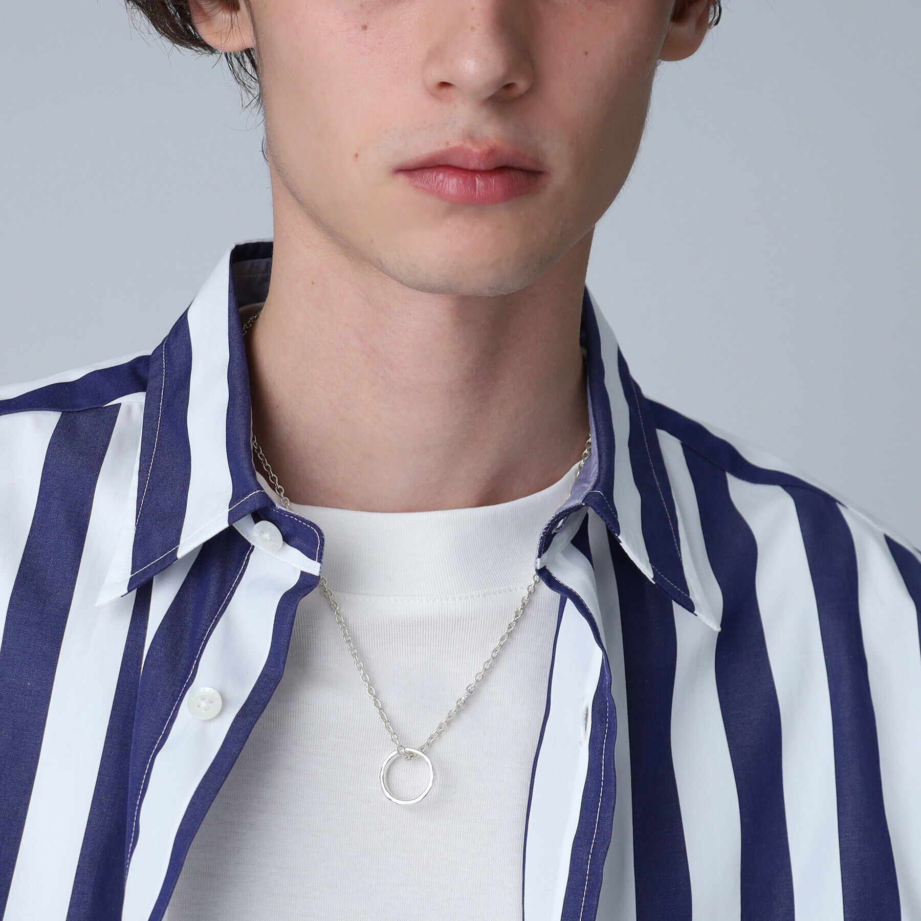 TAKEO KIKUCHI「【MADE IN JAPAN】シルバーミニリングネックレス」|ネックレス|