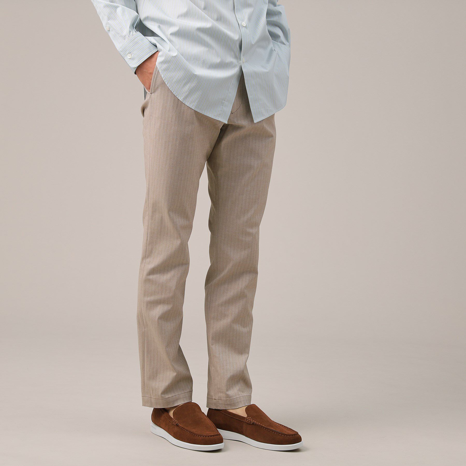 TAKEO KIKUCHI「【Made in JAPAN】播州織 ヘリンボン ストレート パンツ」|その他|