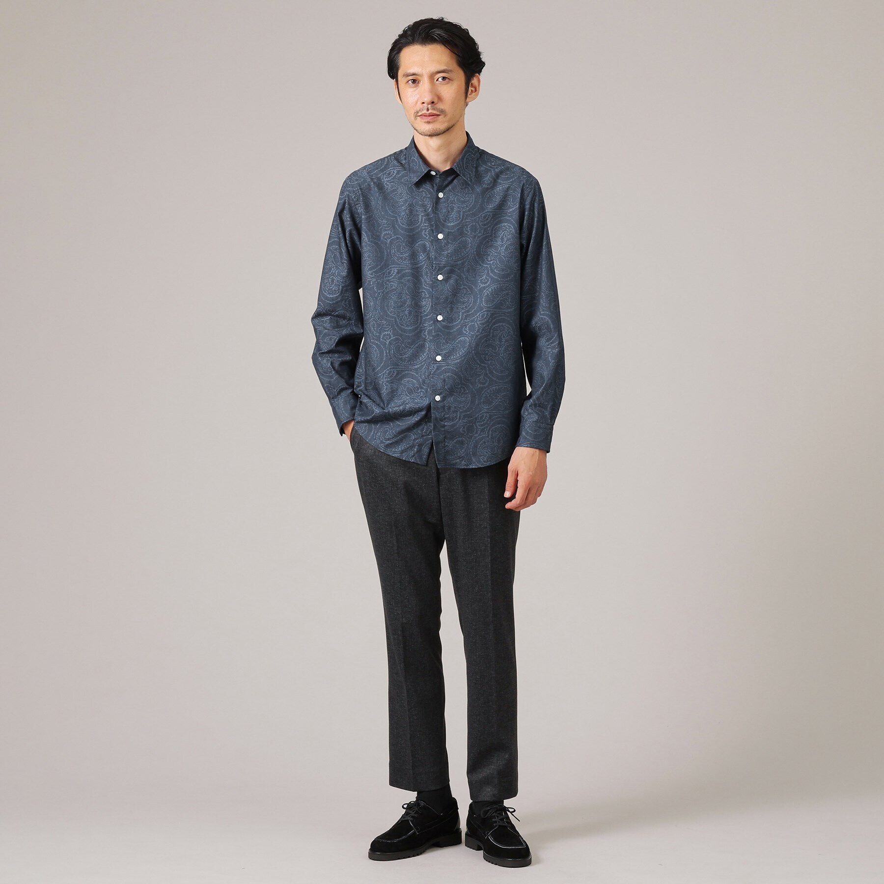 TAKEO KIKUCHI「【ジャカード織】ペイズリー総柄 シャツ」|シャツ・ブラウス|