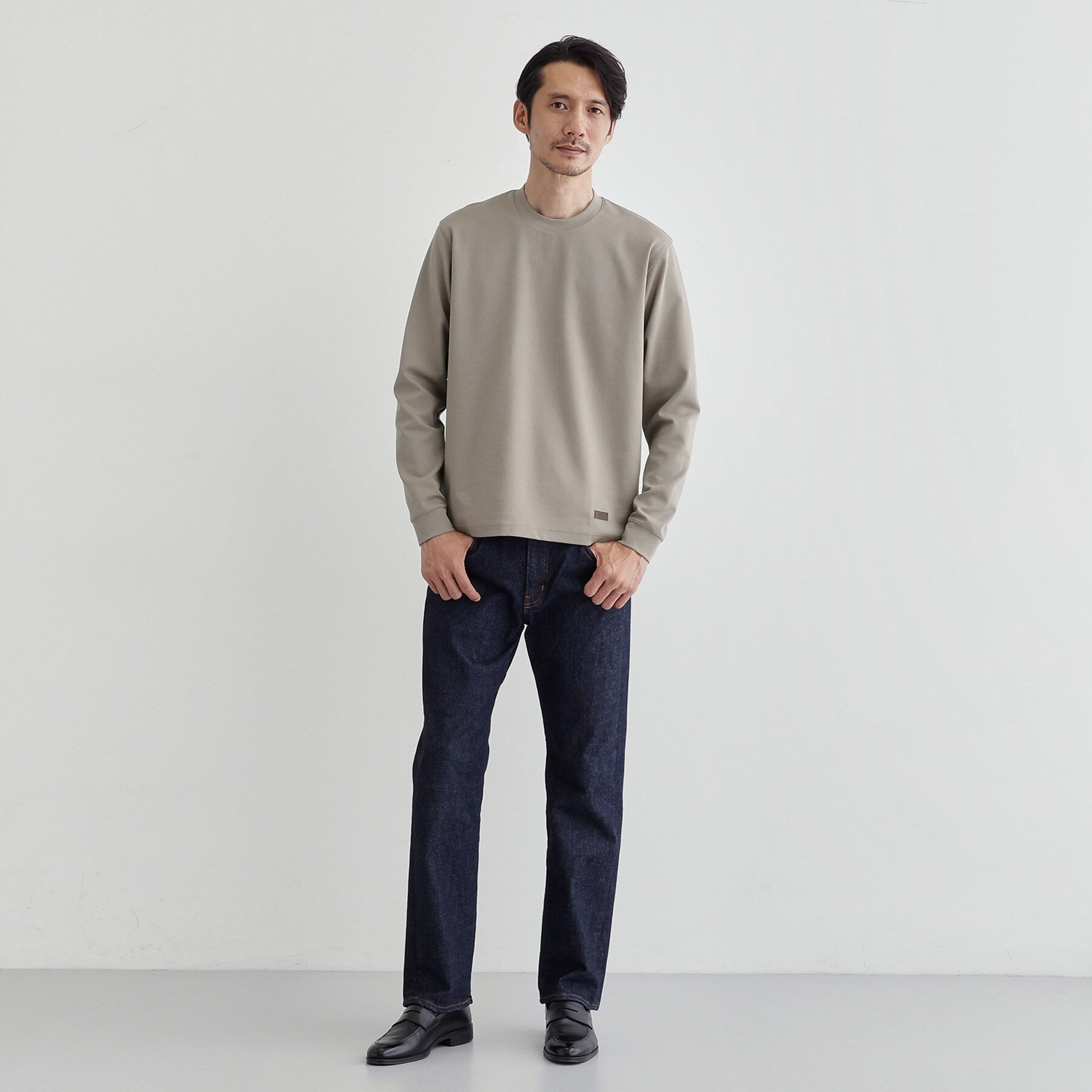 TAKEO KIKUCHI「【Ｓサイズ～】ストレッチ テーラードＴシャツ」|Tシャツ・カットソー|